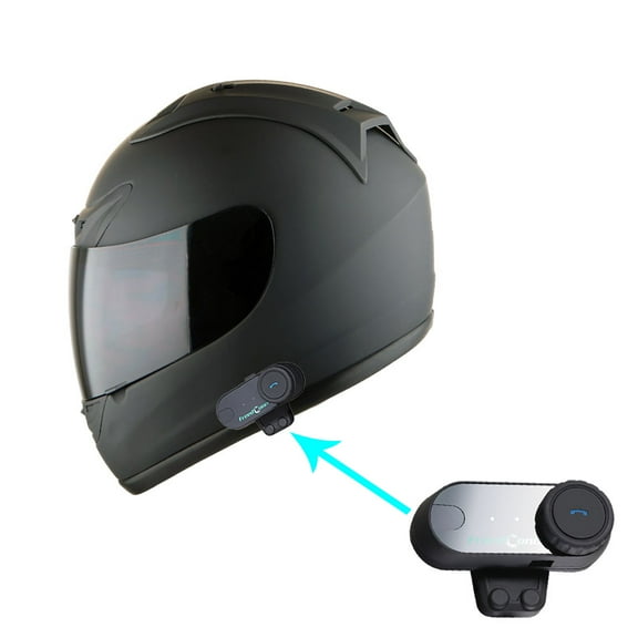 1Storm New Motorcycle JH901 Bike Full Face Helmet Matt Black   One Extra Clear Shield   Motorcycle Bluetooth Headset