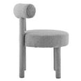 thumbnail image 4 of Modway Toulouse Boucle Fabric Dining Chair - Set of 2 in Light Gray, 4 of 10