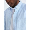 thumbnail image 4 of Free Assembly Men's Button Front Oxford Shirt with Long Sleeves, Sizes S-3XL, 4 of 7