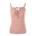 thumbnail image 4 of Women's Ribbed Tank Top Double Strap Casual Summer Wear Vacation Comfortable Stretchy Basic Layering Piece Fitted Top Top Set Sports Top Women Base Fitted Cropped Shirt Active Tops 4x under Shirt 3x, 4 of 4