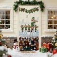 thumbnail image 4 of Hometravel Christmas Door Cover Curtain, 35x71 Inch 3D Embroidery Design, Holiday Themed Door Decoration for Wall, Entrance, Party, 4 of 6