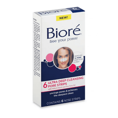 Biore Ultra Deep Cleansing Pore Strips 6 Count