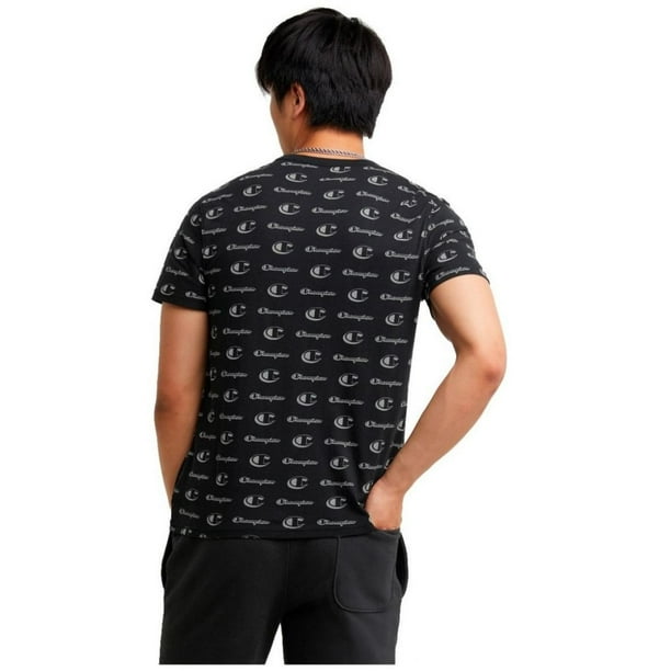 Playera Champion Classic Logo AOP para T5747P-AT0M negro - Main Image