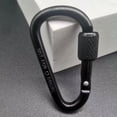 thumbnail image 6 of 4Pcs New Multicolor Aluminium Safety Camping Hiking Hook Climbing Button Buckle Keychain Alloy Carabiner RED, 6 of 8