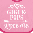 thumbnail image 4 of Inktastic Gigi and Pops Love Me Boys or Girls Baby Bib, 4 of 4