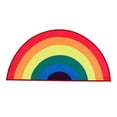 thumbnail image 1 of AMERTEER Half Round Entrance Rainbow Rug Floor Bedroom Ornaments - Rainbow  Large, 1 of 8