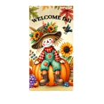thumbnail image 2 of Tyidzon Thanksgiving Banner, 35 x 71 inch Maple Leaves and Pumpkin Fall Door Cover for Farmhouse Harvest Thanksgiving Decorations, 2 of 6