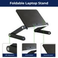 thumbnail image 2 of Lightweight Adjustable Laptop Stand – WorkEZ Light Portable Aluminum Lap Desk for Bed, Couch & Desk, Ergonomic Laptop Riser with Adjustable Height & Tilt for Comfortable Computing, 2 of 6
