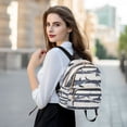 thumbnail image 6 of FORMRS Mini Backpack Purse for Women Travel Daypack Casual Shoulder Bag, Light Sharks, 6 of 7