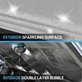 thumbnail image 4 of BDK Silver Glitter Windshield Sun Shade - Car Sun Visor Sun Shade for Windshield - Car Window Shades for SUV & Truck - Dash Cover Sun Protection Window Shade Accessories - 58" x 27", 4 of 9