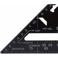 thumbnail image 5 of Regla triangular métrica cuadrada de velocidad: regla del sistema métrico de aleación de aluminio, pestaña de transportador cuadrado, herramienta de medición de carpintero de ingeniero de alta, 5 of 5