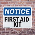 thumbnail image 5 of First Aid Kit OSHA Notice Aluminum Sign 18 Inch x 12 Inch - 10 Pack, 5 of 8