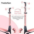 thumbnail image 4 of Yvolution Glider Nua Pink 3-Wheel Kids Scooter Light-up Wheels Adjustable for Boys or Girls Age 3+, 4 of 10
