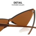 thumbnail image 4 of ORUYROP Lunettes de Soleil Triangle Sans Monture une Pièce Lunettes de Soleil Transparentes Colorées pour Femmes et Menu2026, 4 of 6