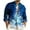 Blue, variant on Men's Christmas Shirts Lapel Button Down Xmas Graphic Print Long Sleeve Tops Casual Stylish Holiday Funny Outfits (XS, Blue-C)