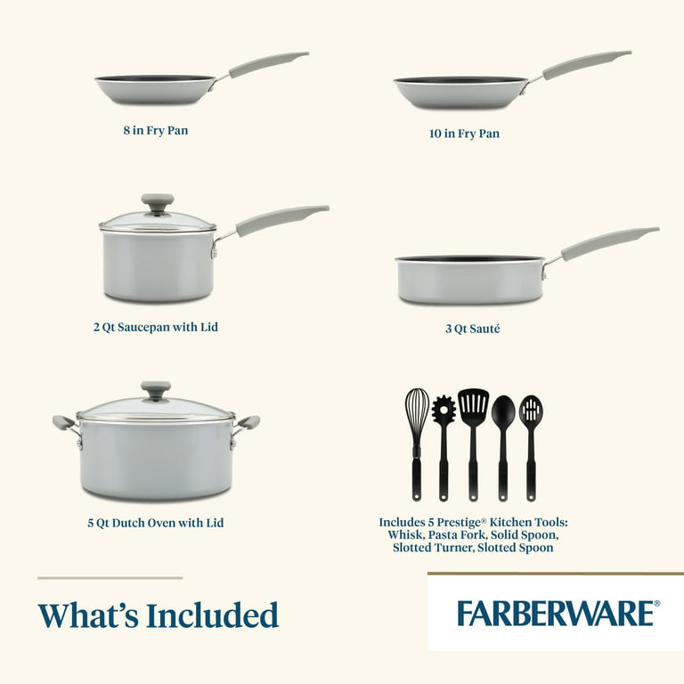 Farberware Ceramic Nonstick 10 Frying Pan - Gray