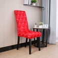 thumbnail image 3 of PicccoCasa 1 Piece Stretch Spandex Stretch Chair Cover,(M Size, Red), 3 of 7