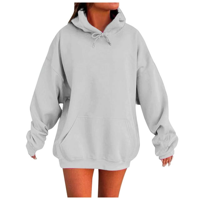 Soutien-gorge à Armatures Ouvert devant pour Femmes, Style Fin avec Design Facile, Robe à Capuche, Hiver, Fermeture Éclair, Chandails en Molleton à Capuche, Chandails en Molleton Oversize avec Fermeture Éclair
