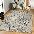 thumbnail image 2 of SAFAVIEH Metro Daragh Geometric Area Rug, Black/Ivory, 5' x 8', 2 of 9