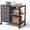 3T-Gray, variant on Nextay 3-Drawer Mobile File Cabinet, Rolling Storage Cabinet with Open Shelf, Fabric Filing Cabinet for Home Office, Under-Desk Storage, Gray
