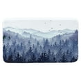 thumbnail image 2 of Blue Forest Mountain Bathroom Rug, Blue Misty Forest Tree Non Slip Soft Bath Mat, Nature Scenery Landscape Bath Rugs for Bathroom Living Room Bedroom Kitchen Indoor for Home Decor,19X31IN, 2 of 2