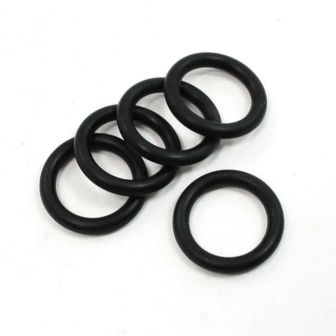 5 Pcs Black Silicone O Ring Circle Seal Gaskets 21mm x 15mm x 3mm