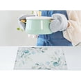 thumbnail image 4 of Unique Bargains Farmhouse Placemats Set of 6 Linen Placemats Light Green 18*12in, 4 of 6