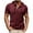 Wine, variant on ZRGHAOYLQ Solid Color Henley Shirt Hooded Short Sleeve Shirts for Men Big and Tall Drawstring Hoodies Loose Fit Muscle Shirt Button Up V Neck Stylish Tops