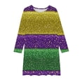 thumbnail image 2 of LOVZFMLL Robe Sans Manches Extensible Ligne A Robe de Récital Scolaire Patineuse Manches Courtes Col Rond, 2 of 4