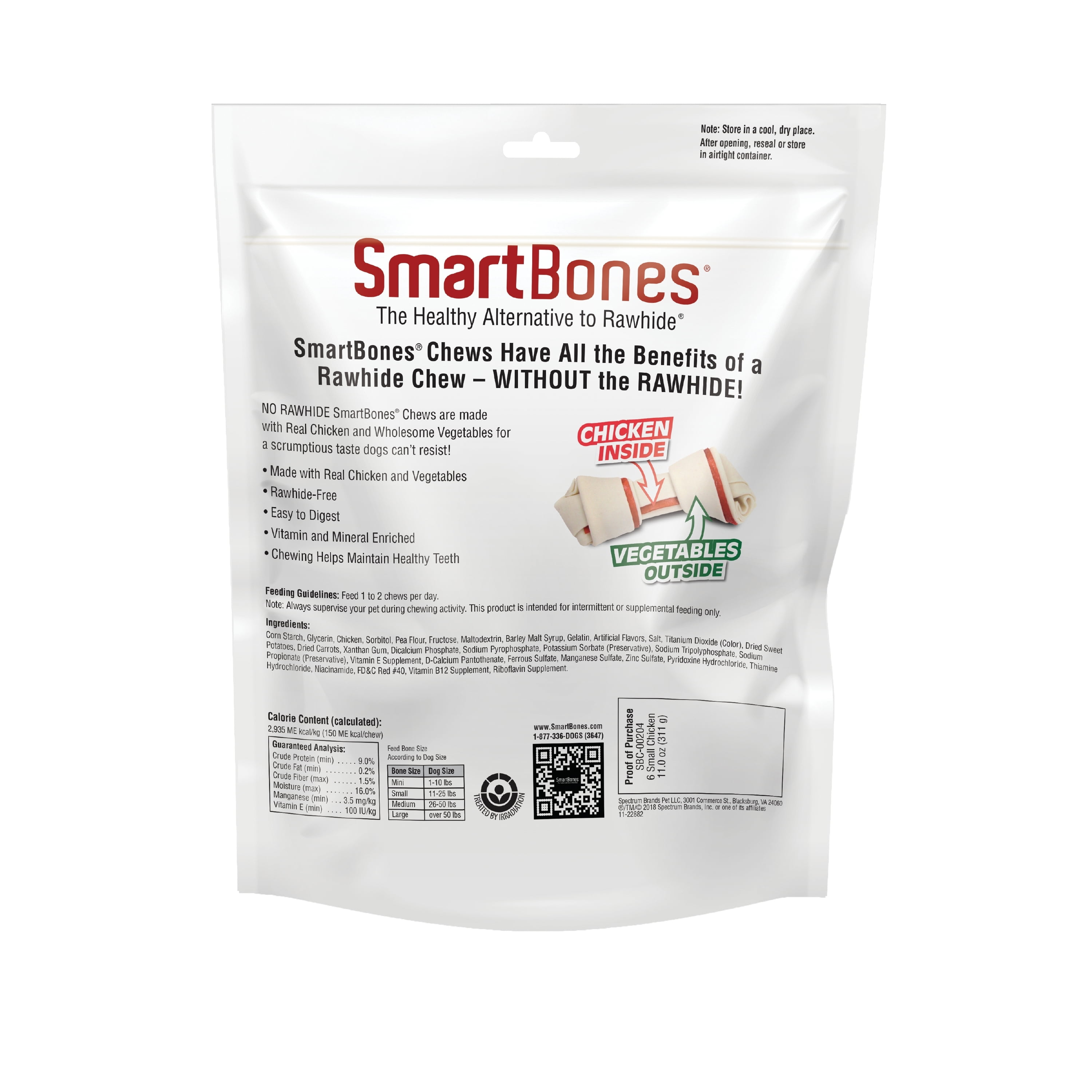 SmartBones Chicken Bones for Dogs, Small 6 Pk