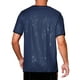 thumbnail image 3 of INSPIRE CHIC Camiseta metálica de manga corta para hombres, fiesta de club rave, con lentejuelas brillantes, talla M azul, 3 of 5