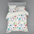 thumbnail image 2 of Ambesonne Indie Bedding Set 3 Pcs, Urban Hipster Accessories, Twin XL, Multicolor, 2 of 3