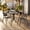 Black, variant on Flash Furniture 23.75'' Round Glass Metal Table with 2 Black Metal Aluminum Slat Stack Chairs