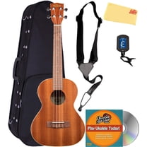 Kala KA-TE Satin Mahogany Tenor Acoustic-Electric Ukulele w/ Hard Case