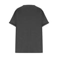 thumbnail image 4 of JURANMO Maternity Tops for Women Loose Plus Size Short Sleeve Shirts Solid Casual V Neck Cotton Basic Tees Shirt Oversized Pullover Blouses Dark Gray XXL Holiday Sale, 4 of 6