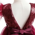 thumbnail image 5 of SUEE Girls Christmas Backless Dress Bowknot Birthday Wedding Party Formal Gown, 5 of 6