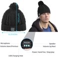 thumbnail image 3 of Bluetooth Beanie Wireless Bluetooth Hat Speaker Headphone Beanie, 3 of 7