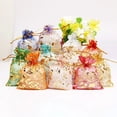 thumbnail image 4 of Bolsas de Organza con cordón, embalaje de joyería, boda, tul, dulces, 50 Uds., 4 of 4