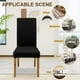 thumbnail image 5 of Juego de 6 fundas elásticas negras para sillas de comedor DREAHOTEXTIL, 5 of 5