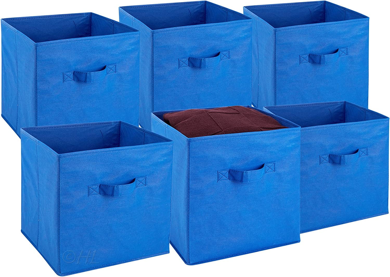 Foldable Cube Storage Bins 6 Pack These Decorative Fabric Storage
