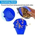thumbnail image 4 of Botella de agua para perros con 2 cuencos plegables, botella portátil 2 en 1 para agua y comida para perros, gatos y mascotas, botella de viaje para paseos, ejercicio, senderismo y acampada (azul), 4 of 5