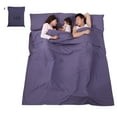 thumbnail image 1 of Lightweight sleeping bag liner sleeping bag outdoor camping hotel travel sheet, 1 of 8