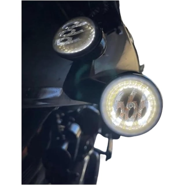 Divertida cubierta de lente para motocicleta, divertida cubierta de lente para luz de giro de motocicleta, divertida cubierta de lente para motocicleta compatible con muchas marcas de motocicletas (tr