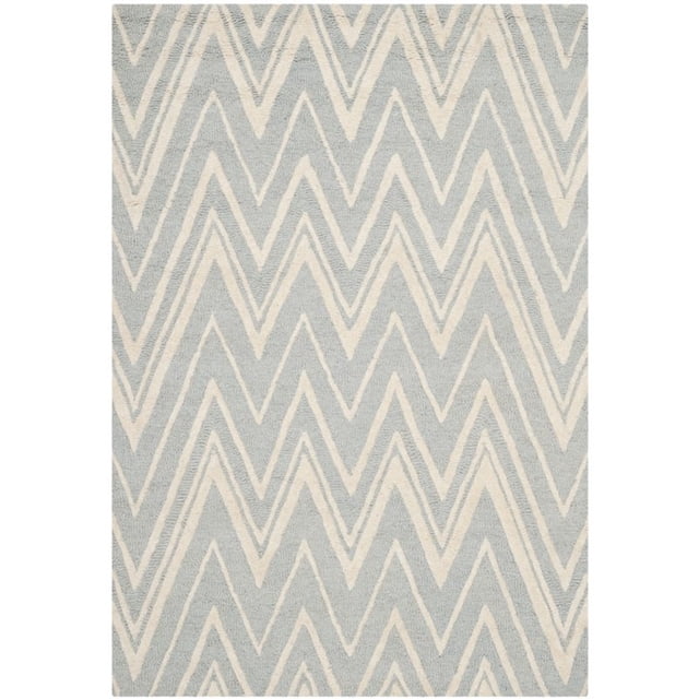 Safavieh Cambridge 5' X 8' Hand Tufted Wool Rug in Gray and Ivory