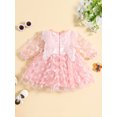 thumbnail image 4 of xiaxaixu Robe Princesse pour Bébé Fille Automne Élégante Papillon Manches Longues Robe pour Tout-Petit Vêtements de Printemps, 4 of 9
