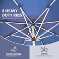 thumbnail image 4 of Domi Outdoor Living Dia.9FT Patio Umbrella with Push Button Tilt and Crank, UV Protection Waterproof Market Sun Umbrella for Garden, Deck, Backyard, Pool ，Navy Blue, 4 of 9