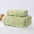 2Pcs Towel Set, Cotton Soft Absorbent Turkish Towels for Bathroom, Bath