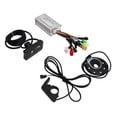 thumbnail image 1 of Electric Motor Controller, 3 Mode 24V 36V 48V Electric Bike Conversion Controller Kit 17A ABS LED-S810 Panel With Thumb Throttle For Electrocar, 1 of 8