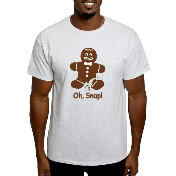 CafePress - Oh, Snap! Gingerbread Man T Shirt - Men's Classic Graphic T-Shirt