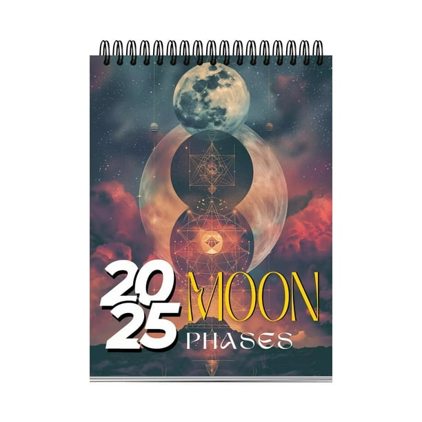 Precio sorpresa!Calendario de escritorio 2025,12 calendario de pared mensual con patrones variados, fácil de colgar